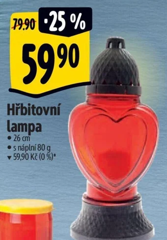 Albert Hřbitovní lampa nabídka