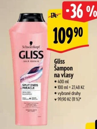 Albert Gliss Šampon na vlasy nabídka