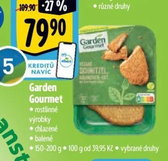 Albert Garden Gourmet nabídka