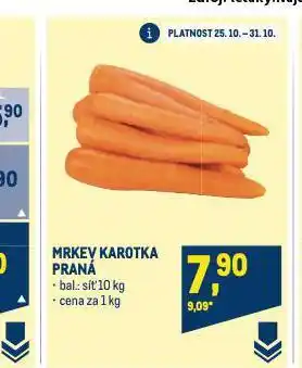 Makro Mrkev karotka nabídka