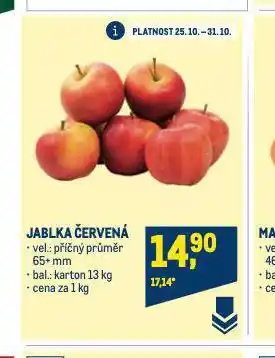 Makro Jablka nabídka