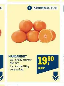 Makro Mandarinky nabídka