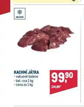Makro Kachní játra nabídka