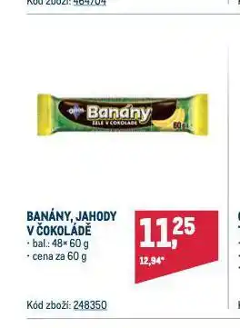 Makro Banány v čokoládě nabídka