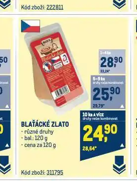 Makro Blaťácké zlato sýr nabídka