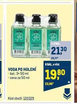 Makro Voda po holení nabídka