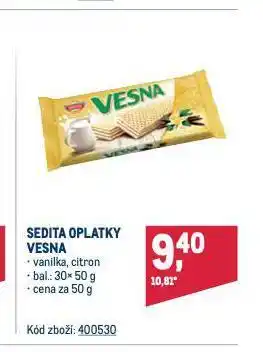Makro Sedita oplatky vesna nabídka