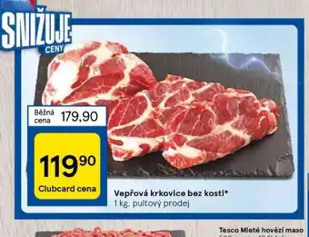 Tesco Vepřová krkovice bez kosti nabídka