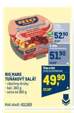 Makro Rio mare tuňákový salát nabídka
