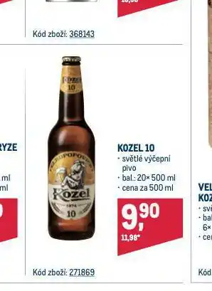 Makro Pivo velkopopovický kozel nabídka