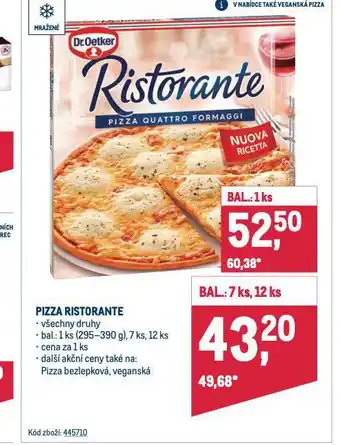 Makro Pizza ristorante nabídka