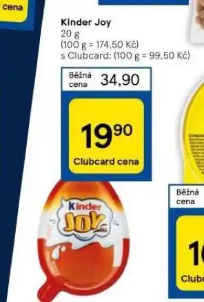 Tesco Kinder joy nabídka