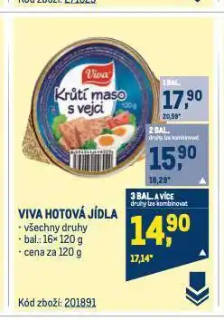 Makro Viva hotová jídla nabídka