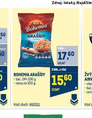 Makro Bohemia arašídy nabídka