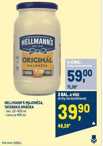 Makro Hellmann's tatarská omáčka nabídka