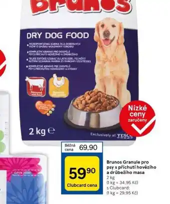 Tesco Brunos granule pro psy nabídka