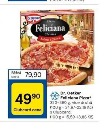 Tesco Dr. oetker feliciana pizza nabídka