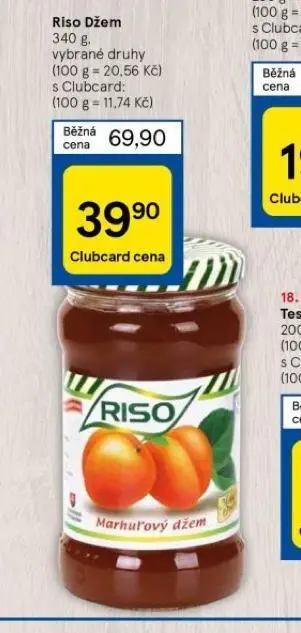 Tesco Riso džem nabídka