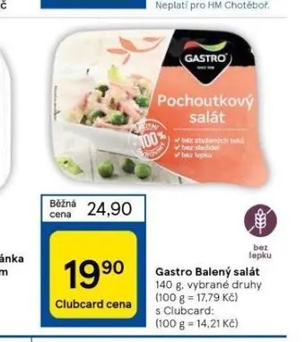 Tesco Gastro balený salát nabídka