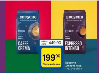 Tesco Eduscho zrnková káva nabídka