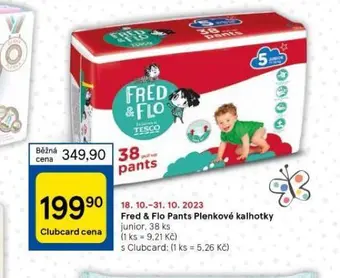 Tesco Fred & flo dětské pleny nabídka