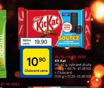 Tesco Kit kat nabídka