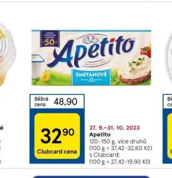 Tesco Apetito nabídka
