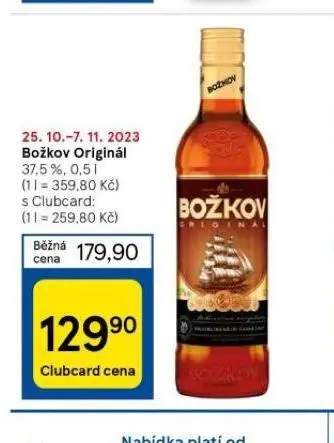 Tesco Božkov originál nabídka