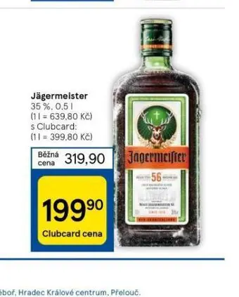 Tesco Jägermeister nabídka