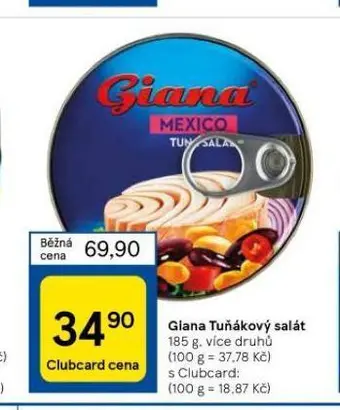 Tesco Giana tuňákový salát nabídka