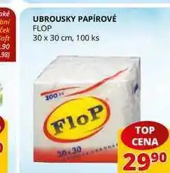 Flop Ubrousky papírové flop 30 x 30 cm, 100 ks nabídka