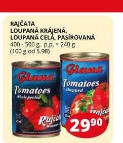 Flop Rajčata loupaná krájená 400-500g nabídka