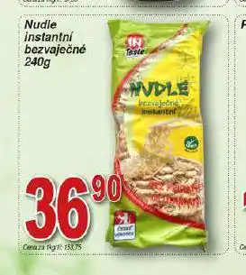 Hruška Nudle instantní bezvaječné nabídka