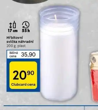 Tesco Hřbitovní svíčka náhradní nabídka