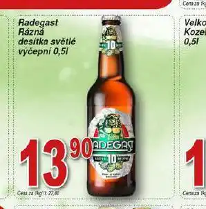 Hruška Pivo radegast rázná 10 nabídka