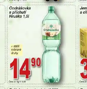 Hruška Ondrášovka s příchutí hruška nabídka