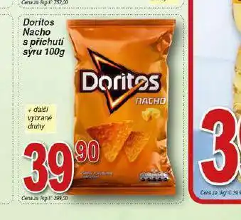 Hruška Doritos nacho s příchutí sýru nabídka