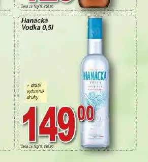 Hruška Hanácká vodka nabídka