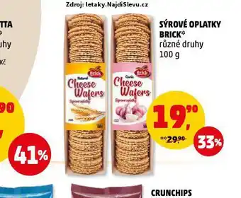 Sýrové oplatky brick