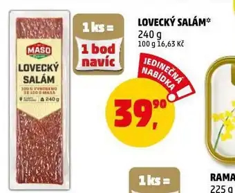 Penny Market Lovecký salám nabídka