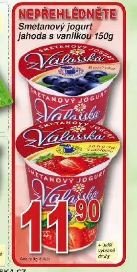 Hruška Smetanový jogurt jahoda s vanilkou nabídka