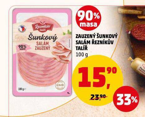 Penny Market Zauzený šunkový salám nabídka