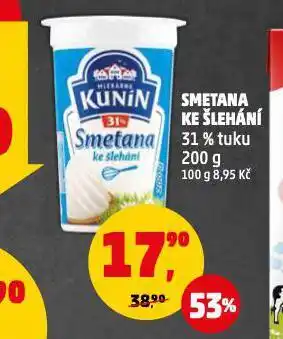 Penny Market Smetana ke šlehání nabídka