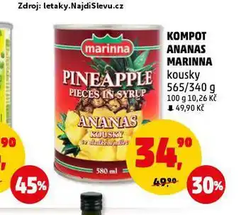 Penny Market Kompot ananas nabídka
