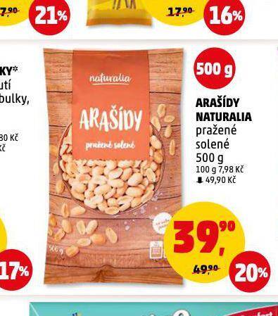 Penny Market Arašídy naturalia nabídka