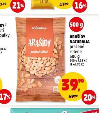 Penny Market Arašídy naturalia nabídka