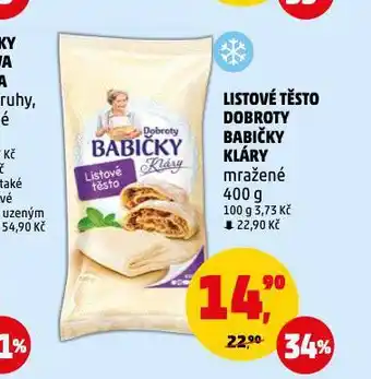 Penny Market Listové těsto nabídka