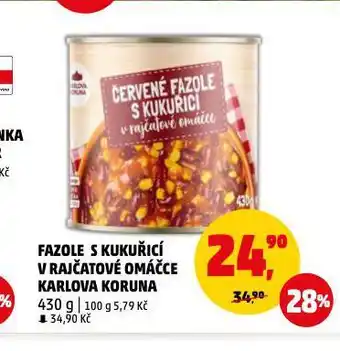 Penny Market Fazole s kukuřicí v rajčatové omáčce nabídka
