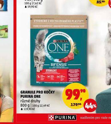 Penny Market Purina one granule pro kočky nabídka