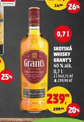 Penny Market Grant's triple wood whisky nabídka